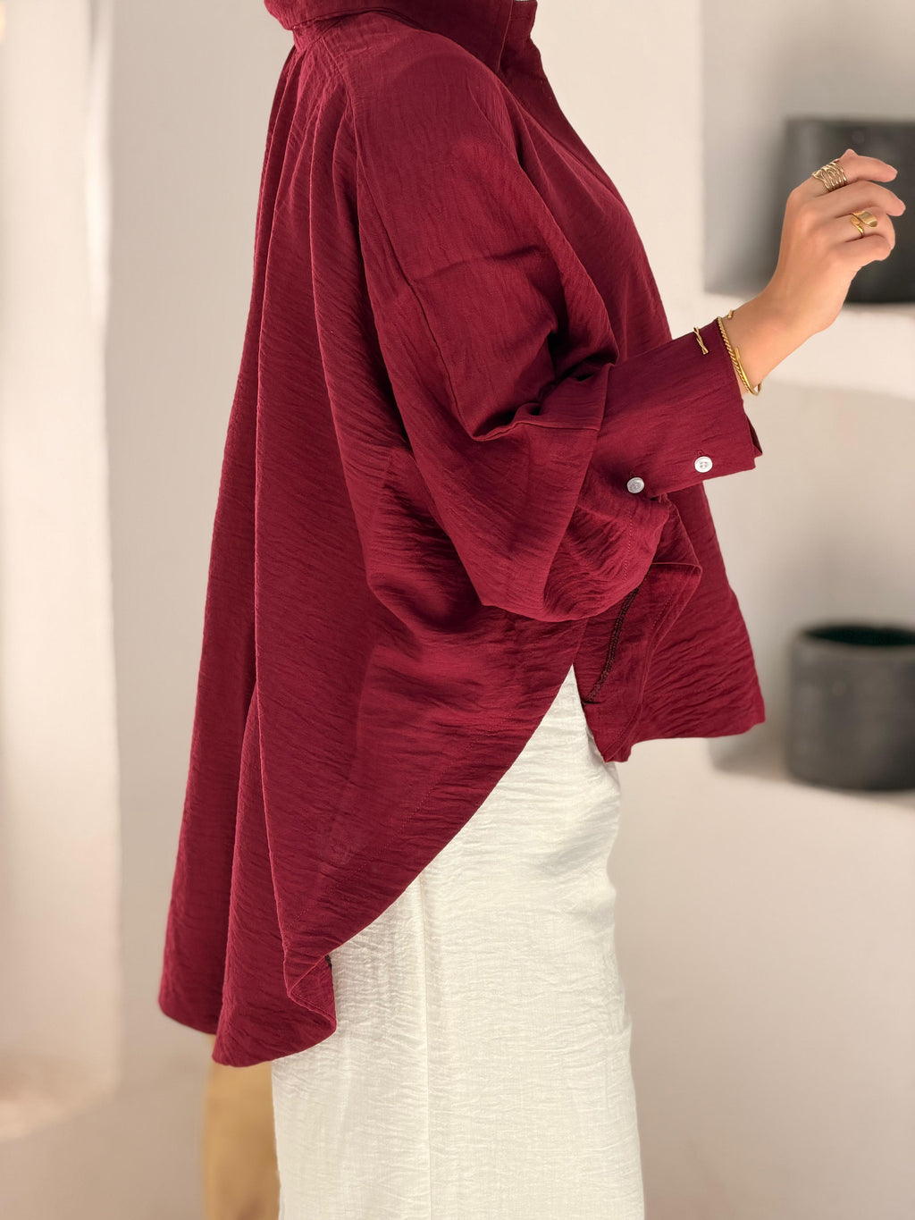 Over Size Linen Shirt