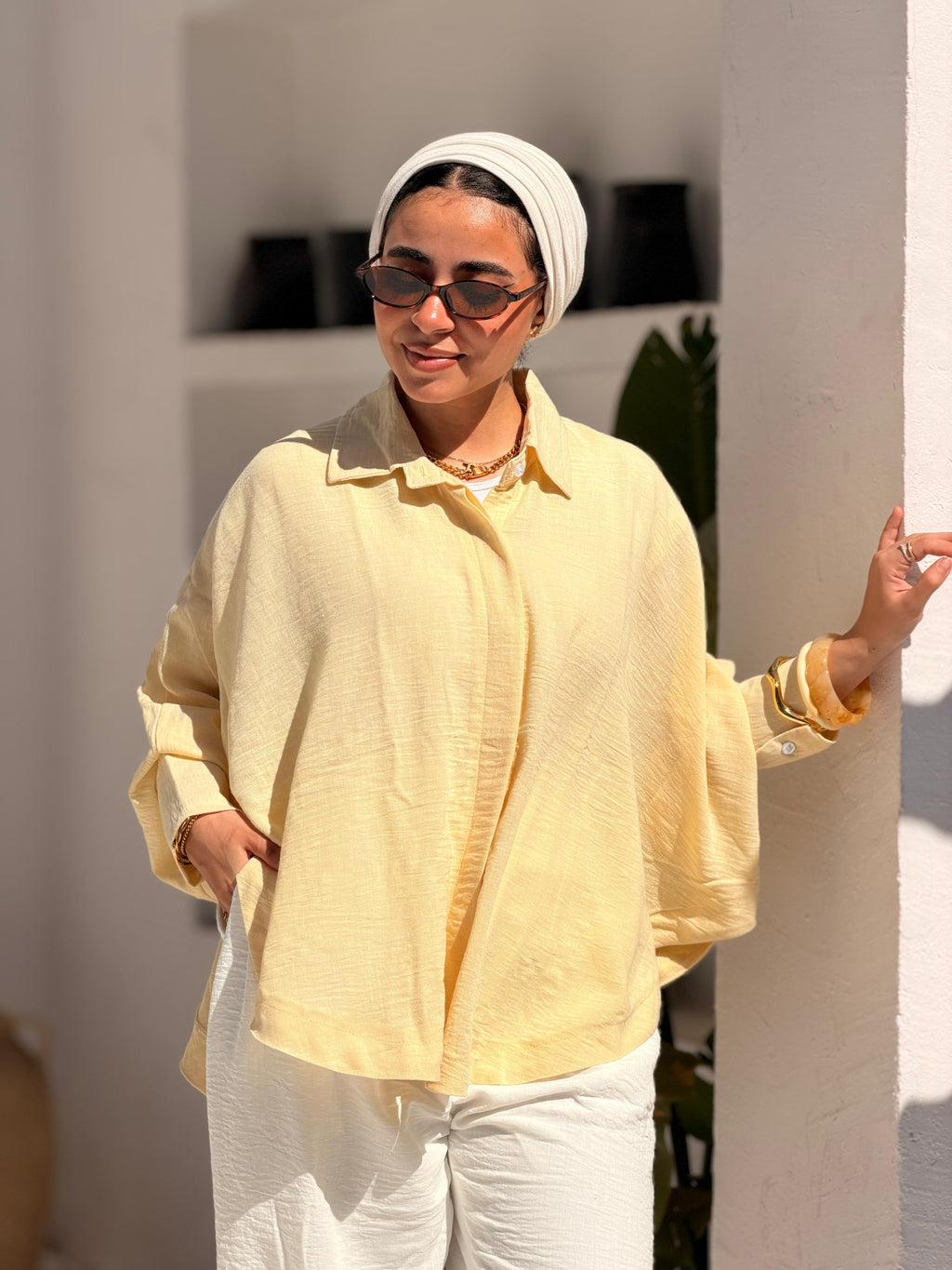 Over Size Linen Shirt