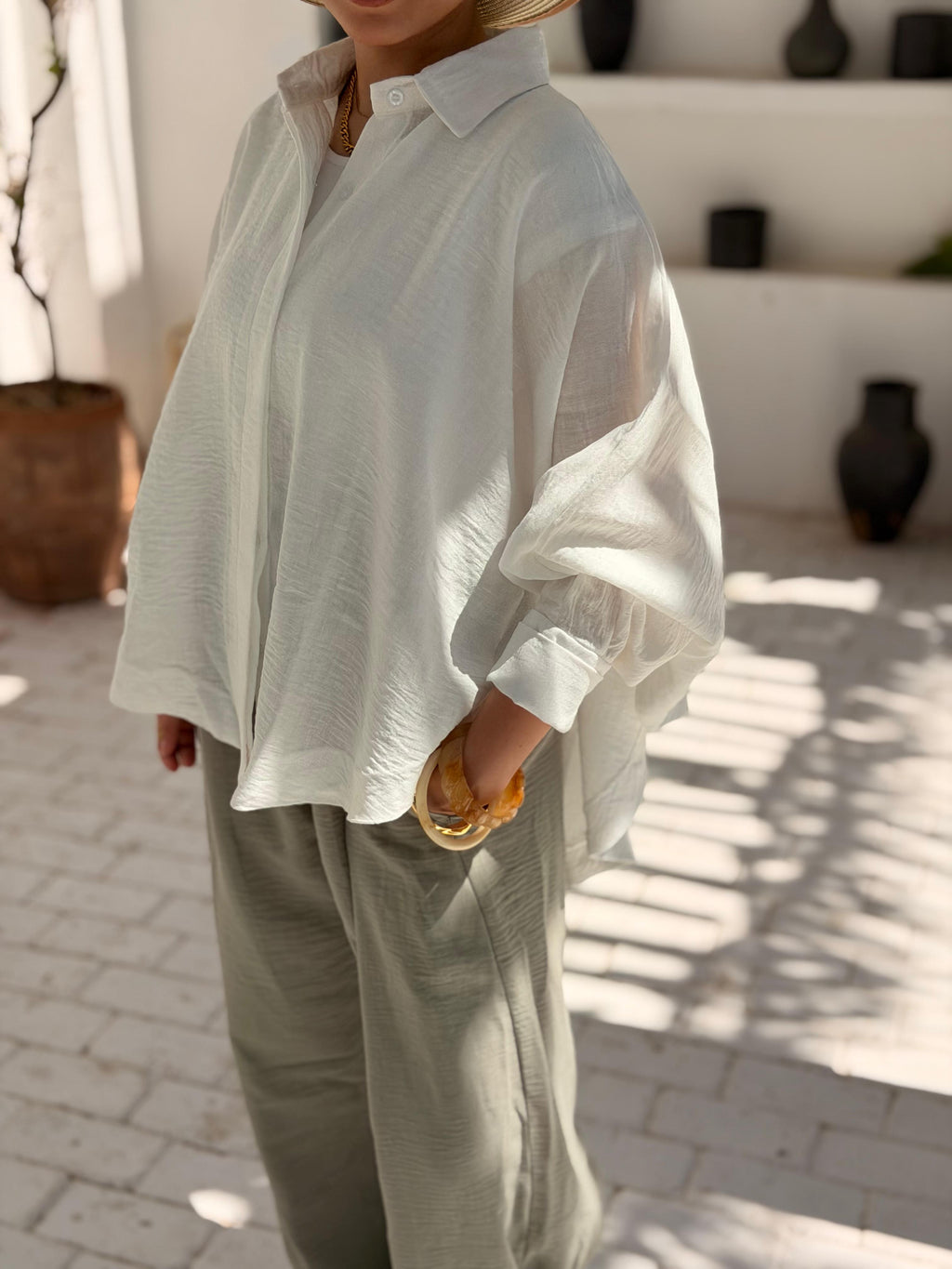 Over Size Linen Shirt