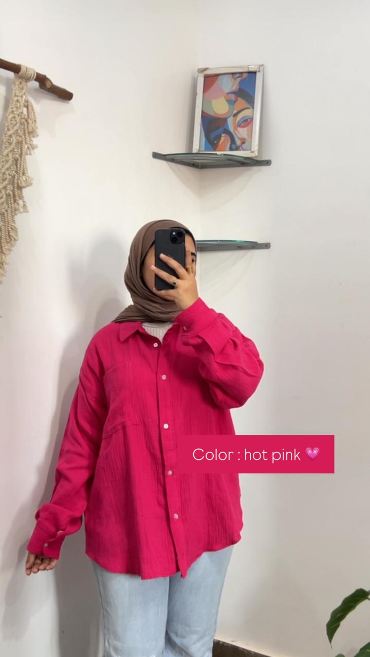 Crinkle Cotton Shirt