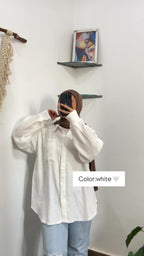 Crinkle Cotton Shirt