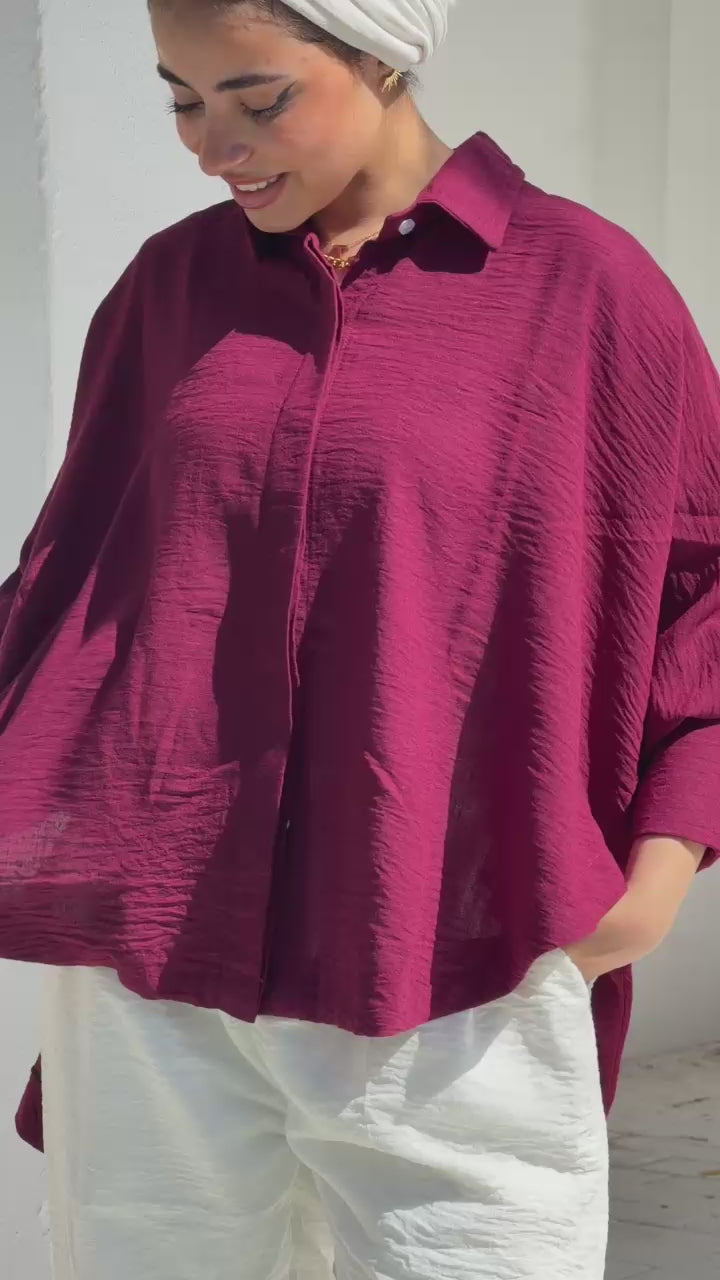 Over Size Linen Shirt
